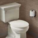 KOHLER K-26802-96 Impro ReadyLatch Quiet Close Round Toilet Seat, Soft Close Seat, Compatible with Round Toilets, Biscuit