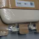 Mayfair Padded Toilet Seat, Cushioned Soft Vinyl over Wood Core Seat, Secure Hinges, Easy Clean, Made in USA, Elongated, Bone
