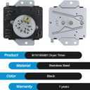 W10185981 Dryer Timer, 115VAC 60Hz, compatible with Whirlpool, Maytag, KitchenAid, Jenn-Air, Amana, Magic Chef, Admiral, Norge, Roper, replacement for AP6016540, 1481704, PS11749830