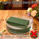 Mkobon 6 Pack Floral Foam Blocks, Green Plant Dry & Wet Flower Arrangement Foam, Styrofoam Block for Fresh and Artificial Flowers, Decor Supplies for Wedding, Home, Garden (5.5"L x 3.1"W x 1.6"H)