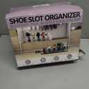 Yes!Fresh Shoe Slots Organizer, Boutique Display Style Shoe Stacker for A Pair of Shoes, Separable Shoe Rack for Closet Organization, 3 Adjustable Narrow Shoe Rack (Clear, 12 Pack)