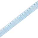 Dritz See-Thru Sewing Ruler 2" x 18" Clear Flexible Ruler with 1/8" Grid, 1/16" Edge Marks & Centering Holes for Quilting, Crafts & Pattern Work