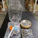 1 Gallon Glass Beverage Drink Dispenser with Metal Spigot - Yorkshire Mason Jar Glassware