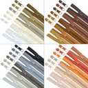 Syhood 24 Colors Zipper Repair Kit, #5 Nylon Coil Sewing Zippers Sewing Supplies Zipper Tape Zippers by The Yard with 96 Pcs Zip Pulls Sliders Purse Hardware for Bags Making(24yard,Brown Series)