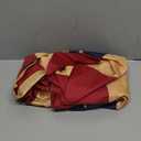 Morigins 48x25 Inch Tea Stained Antique US American Flag Bunting Half Fan Fully Pleated Banners