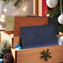 2 x 20 Pcs Gift Card Envelopes with Heart Shaped Clasp, Cute Medium Envelopes (6.1 x 4.1 inch) Perfect for Gift Cards, Love Letters, Wedding Greeting Party, Parties and Favors, Dark Blue