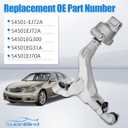 54501-EJ72A Front Lower Control Arm Fit for Infiniti M35 M45 AWD 2008-2010 | 54501EJ72A Left Driver Side Front Lower Suspension Arm