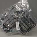 Corner Shower Caddy - 2 Pack, Adhesive Shower Organizers, Rustproof Stainless Steel Shower Shelves with 8 Hooks, No Drilling Bathroom Organizers and Storage Racks, Space-Saving, Black, Large