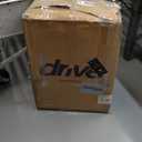 Drive Medical 10257BL-1 4 Wheel Rollator Walker With Seat, Steel Rolling Walker, Height Adjustable, 7.5" Wheels, Removable Back Support, 300 Pound Weight Capacity, Blue