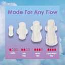 August Regular Cotton Menstrual Pads, 36-Pack Ultra Thin Pads with Wings, Hypoallergenic Sanitary Napkins with Organic Cotton Topsheet, Compostable Wrappers, Toxin Free, Fragrance Free