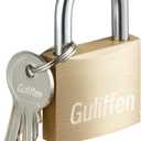 Solid Brass Padlock with Key with 1-9/16 in. (40 mm) Wide Lock Body,Keyed Padlock for Sheds, Storage Unit School Gym Locker, Fence, Toolbox, Hasp Storage