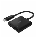 Belkin USB C to HDMI Adapter + USBC Charging Port to Charge While You Display, Supports 4K UHD Video, Passthrough Power up to 60W for Connected Devices, Compatible with MacBook, iPad, Windows