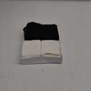 Bulinlulu Extra Width Diabetic Socks Men Women-4 Pairs Wide Edema Sock for Swollen Feet,Non Slip Cast Bariatric Socks 13-15 (Black/White)