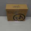 Minetom Snowflake Christmas String Lights with 6 Drops - 9ft 100 Mini Bulb Icicle Lights with Hooks, Plug-in Connectable Hanging Lights for Christmas Home Indoor Outdoor Wedding Holiday Dcor