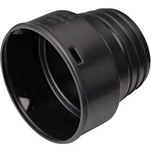 NDS 451 HDPE Corrugated Adapter, 4-Inch, for Spigot X 4 inch Corrugated Hub Connections, for use with 4 inch Drain Pipes & Fittings, Black