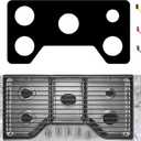 Stove Cover For Whirlpool WCG97US6DS WCG97US6HS 36 in 5 Burners Gas Stove Protectors, Upgraded 0.5MM Reusable Stove Burner Splatter Spill Guard For Whirlpool Gas Stove Top Protector Liner