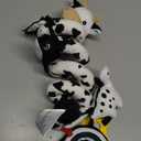 Spiral Car Seat Baby Toys 0-6 Months, Infant Carseat High Contrast Sensory Toys Hanging Stroller Accessories, Newborn Shower Gifts for Baby Boys Essentials Stuff, Cute Black and White Cow