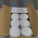 Plasticplace White Drawstring Lavender and Soft Vanilla Scented Garbage Can Liners, Compatible with Code H (200 Count), 8-9 Gallon / 30-35 Liter, 18.5" x 28