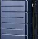KYME Large Suitcases with Wheels Hardshell 28 Inch Luggage TSA Approved Big Checked Luggage Durable Travel Rolling Suitcase for Women Men Navy