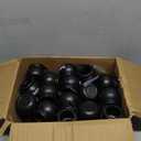 Roowest 40 Pcs Halloween Mini Witch Cauldron Small Black Calderon Pot with Handle Plastic Trick or Treat Candy Kettle Bucket for St. Patrick's Day, Halloween Party Favor (Classic Style)