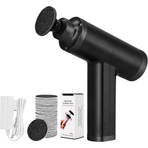 Upgraded Electric Callus Remover for Feet 4500rpm, Adjustable Speed Electric Foot Callus Remover Foot Sander Grinder Pedicure File for Women Men Dead Skin Cracked Heels (Black)