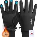 rivmount Winter Gloves 3M Warm Cold Weather Ski Snow for Men Women, Thermal Waterproof Touchscreen Windproof, Suitable for Running, Driving, Cycling, Hiking, Outdoor Sports, Daily Work (Medium, Black)