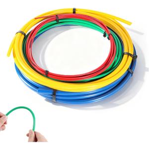 SHENLIU 4 Pcs 4M Conditioning Copper Tubing Pipe Extension 1/4" 1/2" 3/8" 5/8" Built-in Copper Tube Bending Strip Air Conditioning Pipe Bender Kit PE AC Coppers Tube Bending Strip