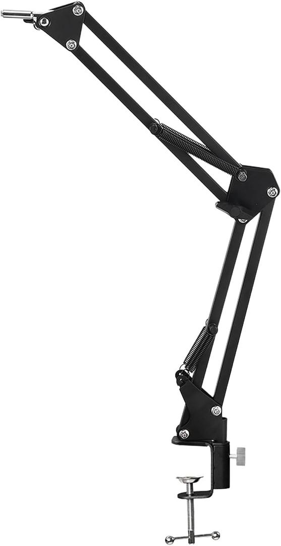 Articulated Microscope Arm Stand 360 Degree Rotation Heavy Duty Adjustable Telescoping Arm for Industrial USB Digital Microscopes Flexible Camera Mount Holder