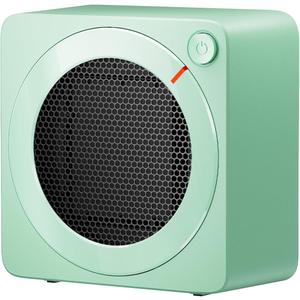 Gaiatop Mini Space Heater, Lightweight PTC Ceramic Fast Heating 500W Energy Efficient for Indoor Use, Overheating & 45 Tip-Over Protection, Portable Desk Electric Heaters for Office Home Green