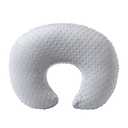 ESEN Nursing Pillow and Body Positioner for Breast Feeding and Bottle Feeding, Ultra Soft Baby Breastfeeding Pillows with Removable Nursing Pillow Cover for More Support for Mom and Baby (Gray) (Standard Size - 22.5"(L)*18.5"(W)*6.3"(H) Inches)
