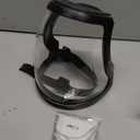 ascavs Full Face Shield for Yard Work & Woodworking, Wide View Clear Visor with Anti-Fog Coating, Breathable Bottom Design, Adjustable Headband (Upgraded Black)