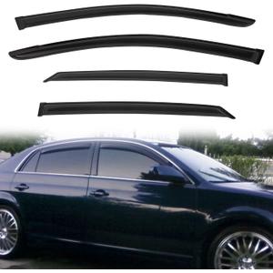 Rain Guards Compatible with 2005-2012 Toyota Avalon Tape-On Side Window Visor Wind Deflector Vent Visors Car Accessories 4pcs