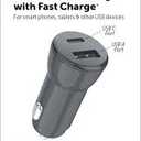 CellCandy - Dual Port Car Charger - USB-C & USB-A