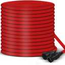 Garden Hose, 50FT Water Hose, Outdoor Hose with 3/4" Fittings, Water Pipe, Convenient Storage Useful House Gifts for Lawn Car Watering Plants Red