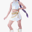 KIRA KIRA Movie Anime White Cosplay Costume Doki-SR Pop Singer Cosplay White Dance Outfits Halloween Costume