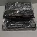 Magnetic Spice Rack Organizer for Fridge Seasoning Organizer for Kitchen storage with Screw Magnetic Shelf for Refrigerator and Oven(6pack-Black)