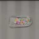 Aerbee Clear Figure Display Bag for LABUBU, Thickening Figures Storage Bag with Keychain, Medium Doll Hanging Blind Box, Portable Douple Zipper Closure Dustproof Collectibles Case for Dolls, Figures