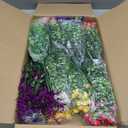 20 Bundles Realistic Artificial Flowers for Outdoors, UV Resistant No Fade Fake Flowers with Plastic Faux Shrubs Plants for Garden Patio Porch Window Box Home Wedding Farmhouse Outside Hanging Decor