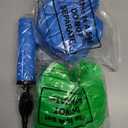 Lewtemi 2 Pcs 22 Inch Big Bouncing Ball with Handle Jumping Hopper Bouncy Ball for Adults Exercise and Air Pump for Outdoor Sports Game (Blue, Green)