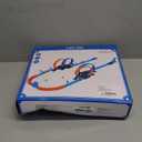 LILYBUDS Toy Car Track Gift Set for Boys Kids Age 3-5 4-7 8-12, Long Race Tracks with 4 Action Loops and 4 High-Speed Slot Die-Cast Race Cars, 35+ Pieces Race Tracks to Create Multiple Configurations