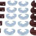 Drawer Guide Kit Enhanced Repair Solution Replacement Drawer Track Slide Kit Drawer Guide Kit Drawer Slides for Rite Trak II Plastic Drawer Track for Rite Trak II Drawer Slides