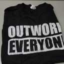 Outwork Everyone Entrepreneur Motivation Inspirational T-Shirt, Large