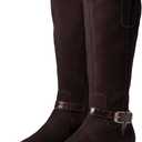 Clarks Women's Maye Aster Fashion Boot (6.5 Wide, Dark Brown Suede)