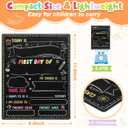 Back to School Double-Sided Chalkboard Sign Reusable Student Keepsake for First Day of Preschool to College for Capturing Memories Easy to Clean Versatile Use