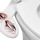 LUXE Bidet NEO 320 - Warm Water, Dual Nozzle, Self-Cleaning, Non-Electric Bidet Attachment for Toilet Seat, Adjustable Water Pressure, Rear & Feminine Wash (Rose Gold)
