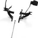 For Harley Softail Rider extended Standard Forward Control Kit w/footboards floorboards 2018-up (Black Forward Control)