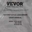 VEVOR Ratchet Binder with 5/16-3/8 inch, 7100 lbs Load Limit G80, Detachable Anti-Skid Handle, Tie Down Hauling Binders for Flatbed Truck Trailer, 2 Set Black & Yellow