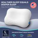 Cervical Pillows for Neck Pain Relief, Cooling Memory Foam Hypoallergenic Pillow for Side, Back & Stomach Sleepers Ergonomic Neck Support, for Men & Women, CertiPUR-US & Oeko-TEX