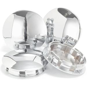 4Pcs 3in / 76.2mm Car Wheel Center Caps for 2002-2014 F150 2007-2015 Expedition 2L34-1A096 Chrome Outer 3 in, Inner 2.57 in Snap-On Hub Caps (OD 76MM , ID 65MM)