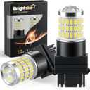 iBrightstar 3157 LED Bulb White, 4157 3156 LED Reverse Light Bulbs Super Bright for Tail Brake Lights Backup Lights Turn Signal Lights, 2 Pack